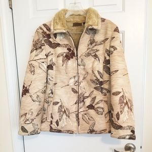 Faux Fur Faux Suede Jacket